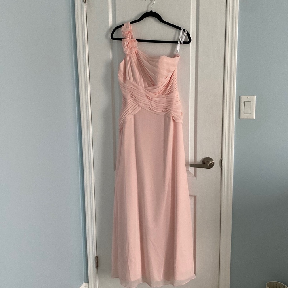 David’s Bridal One Shoulder Dress